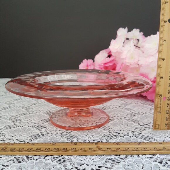 Fostoria Fairfax Rose Pink Depression Glass Small Console Bowl - Line 2375 - Picture 6 of 10